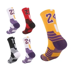 Professional Super Star Sports Basketball Socks Elite Thick Sports Running Cycling Socks Non-slip Towel Bottom Socks Stocking