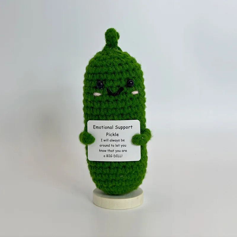 Funny Positive Crochet Sunshine Doll Desktop Ornament Handmade Cheer Emotional Support Positive Sun with Card Home Party Decor 11 S5390a0205af04d37967877b8775d841eK
