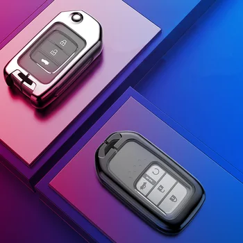 Cover chiate/telecomando per Honda 2016 2017 CRV Pilot Accord Civic 7 Cover chiate/telecomando per Honda 2016 2017 CRV Pilot Accord Civic - Custodia protettiva per chiave auto in lega di alta qualit con copertura completa per Honda