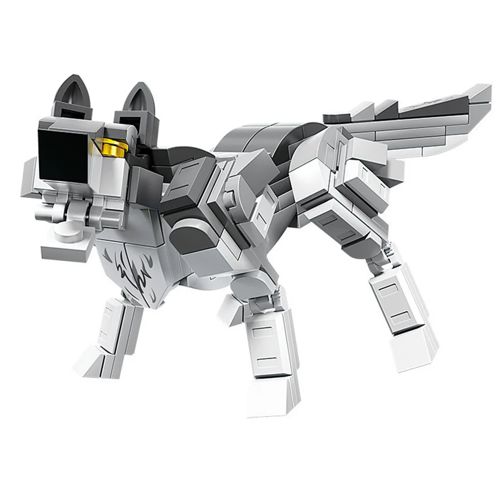 Animals Figures Fox Kangaroo Giraffe Figure Model Building Blocks Kits Toys For Children Wild Animal Kids Gifts 3