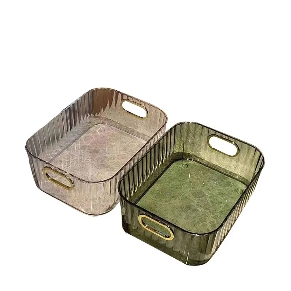 Desk Storage Box Cover Transparent Facial Mask Box Storage Rack Sorting Basket Lipstick Desk Skin Care Cosmetics Box 4