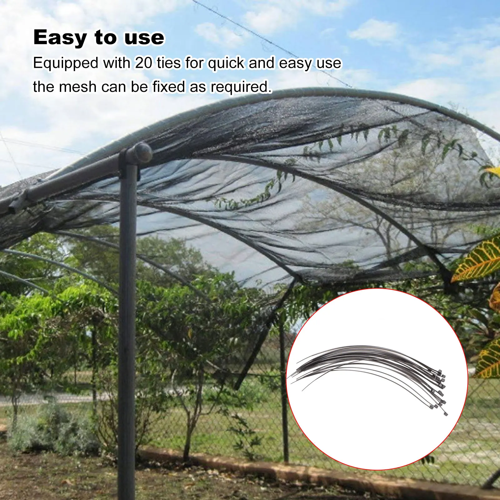

4x6m Black Mesh Fabric Sun Shade Sail UV Block Dustproof Sunblock Shade Sail Canopy With 20 Ties For Outdoor Home Courtyard
