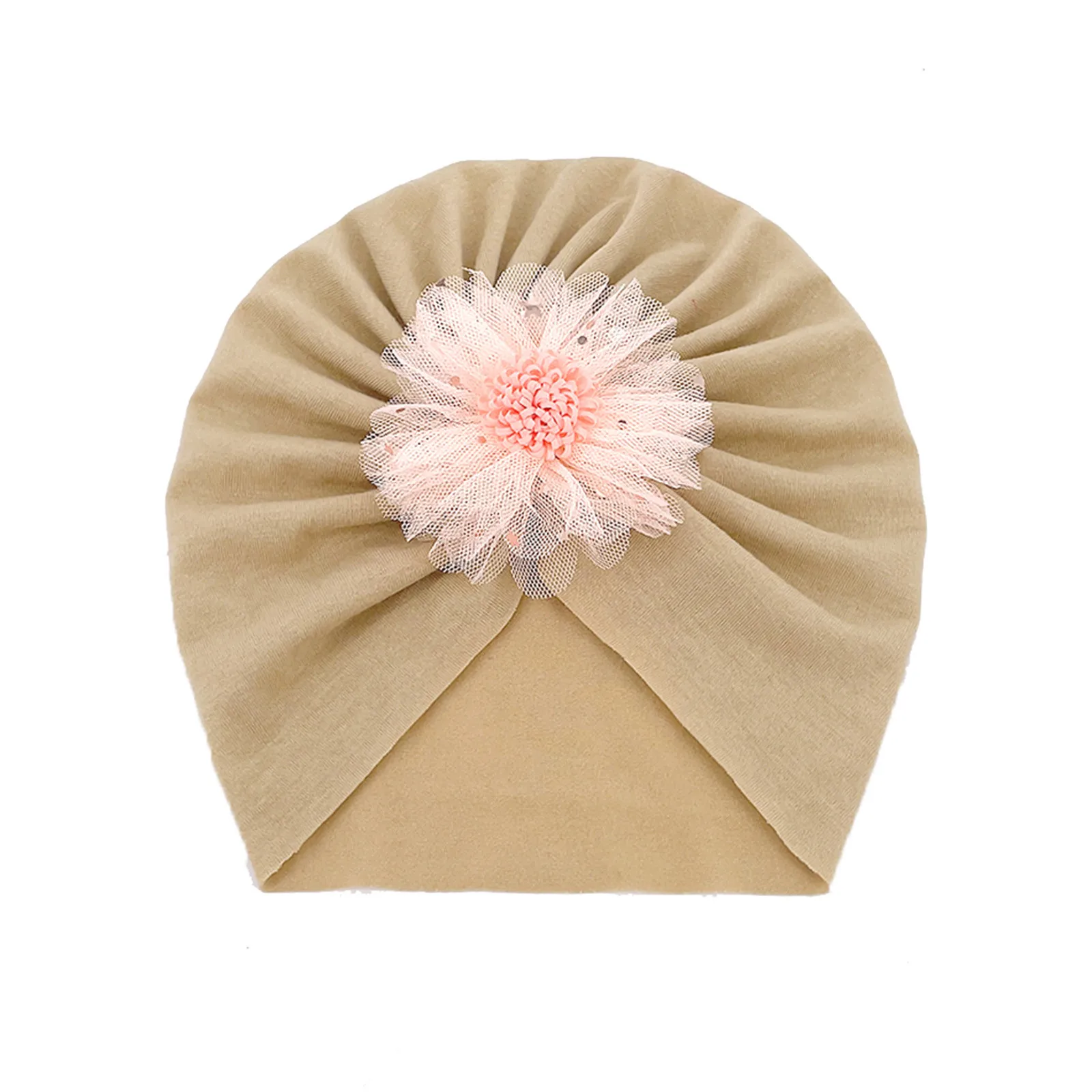 Baby Girl Hat Toddler Infant Kids Boys Girls Stretch Soild Flower Breathable Hat Caps Headwear Summer Hats for Baby Boys