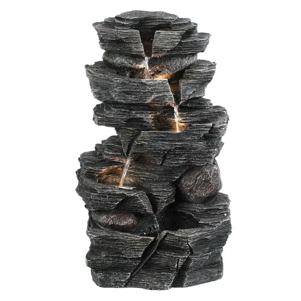 Cascading Rock Water Fountain 4