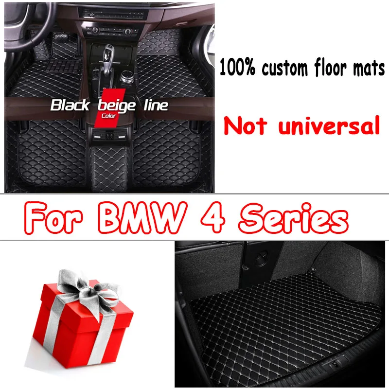 

Car Floor Mats For BMW 4 Series G26 Gran Coupe Four Doors 2022 Custom Foot Pads Automobile Carpet Cover Interior Accessories