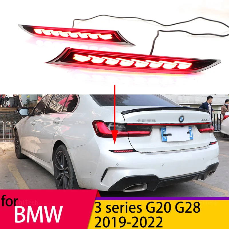 

Car LED Rear Bumper Lamps Brake Reflector Fog Lights Taillights For BMW G20 G28 330i 340i M340d