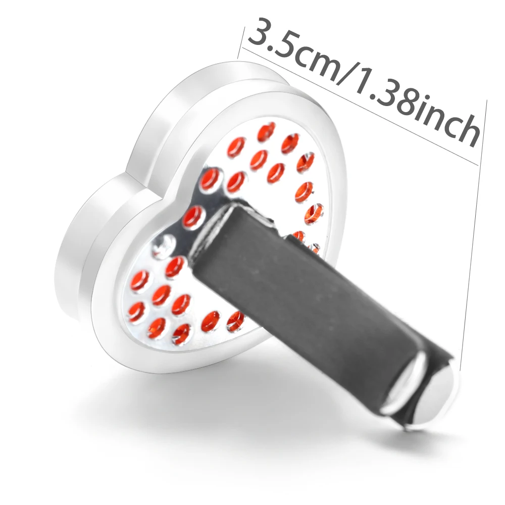 Heart Shape Car Aromatherapy Diffuser Pendant Car Vent Clips Tree of Life Stainless Steel Perfume Essential Oil Locket Jewelry