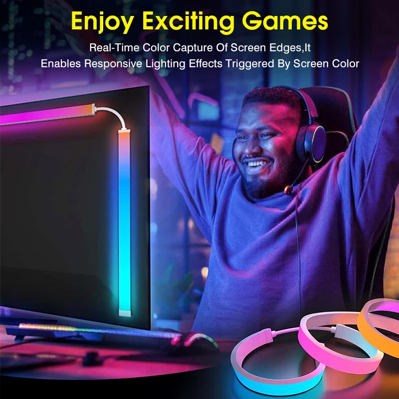 Smart Ambient PC LED Backlight Compatible macOS 13+, Windows 8,9,10,11 APP Control Computer Monitor Screen Color SyncStrip Light led strip backlight