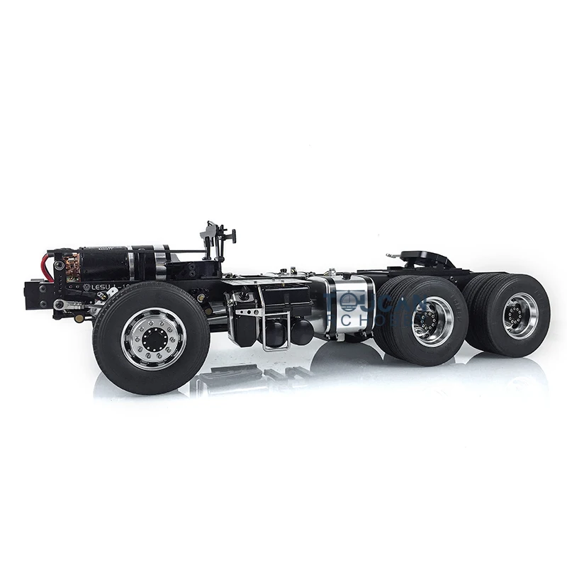 1/14 LESU 6X6 Metal Chassis for Remote Control Tractor Truck Tamiyay 1851 3363 RC Car Highline Cabin Toy Th15104-Smt3 6