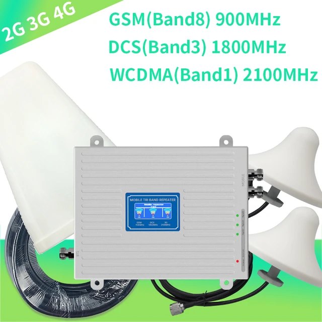 Amplificador de señal para teléfono móvil, repetidor móvil LTE GSM 2G 3G 4G,  DCS WCDMA 900