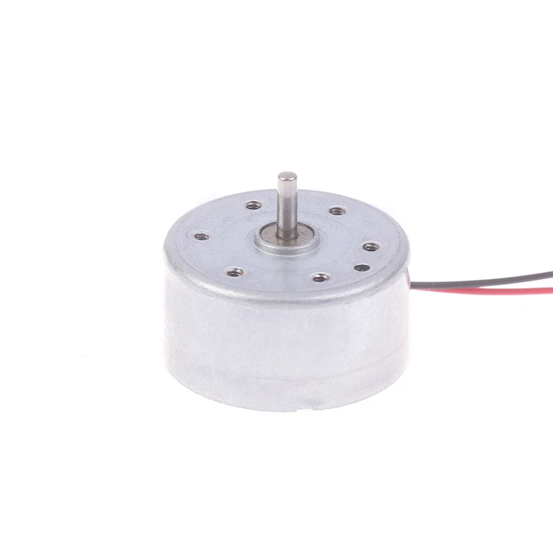 Description Picture 2 of itemRF-300EA-1D390 DC 1.5V 3V 5V 6V 7250RPM Mini Mute 24mm Round Spindle Motor Precious Metal Brush Engine DIY Solar Power Toy Model