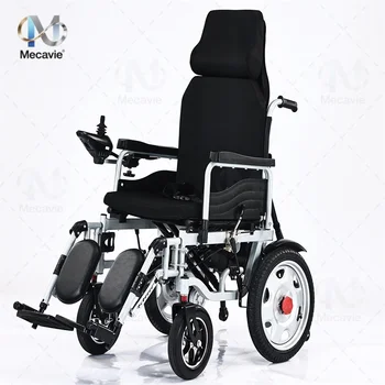 Nuovissima Sedia a Rotelle Elettrica per Adulti 2026, Supporto Robusto, Pieghevole, Grande Dimensione, Tipo Lungo, Stile con Schienale Alto per Anziani