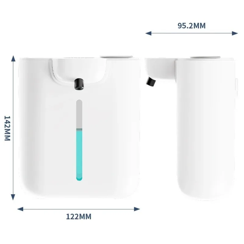 500ML Automatic Soap Dispenser Touchless Type C USB Rechargeable Electric Soap Dispenser Waterproof Foam/Liquid Dispenser