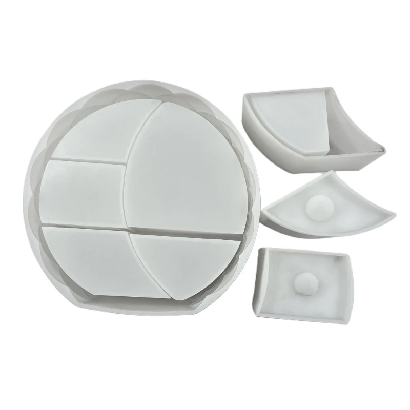 

3D Moon Sun Resin Mold Storgae Box Silicone Molds Container DIY Crystal Epoxy Mould for Jewelry Making Home Decorations