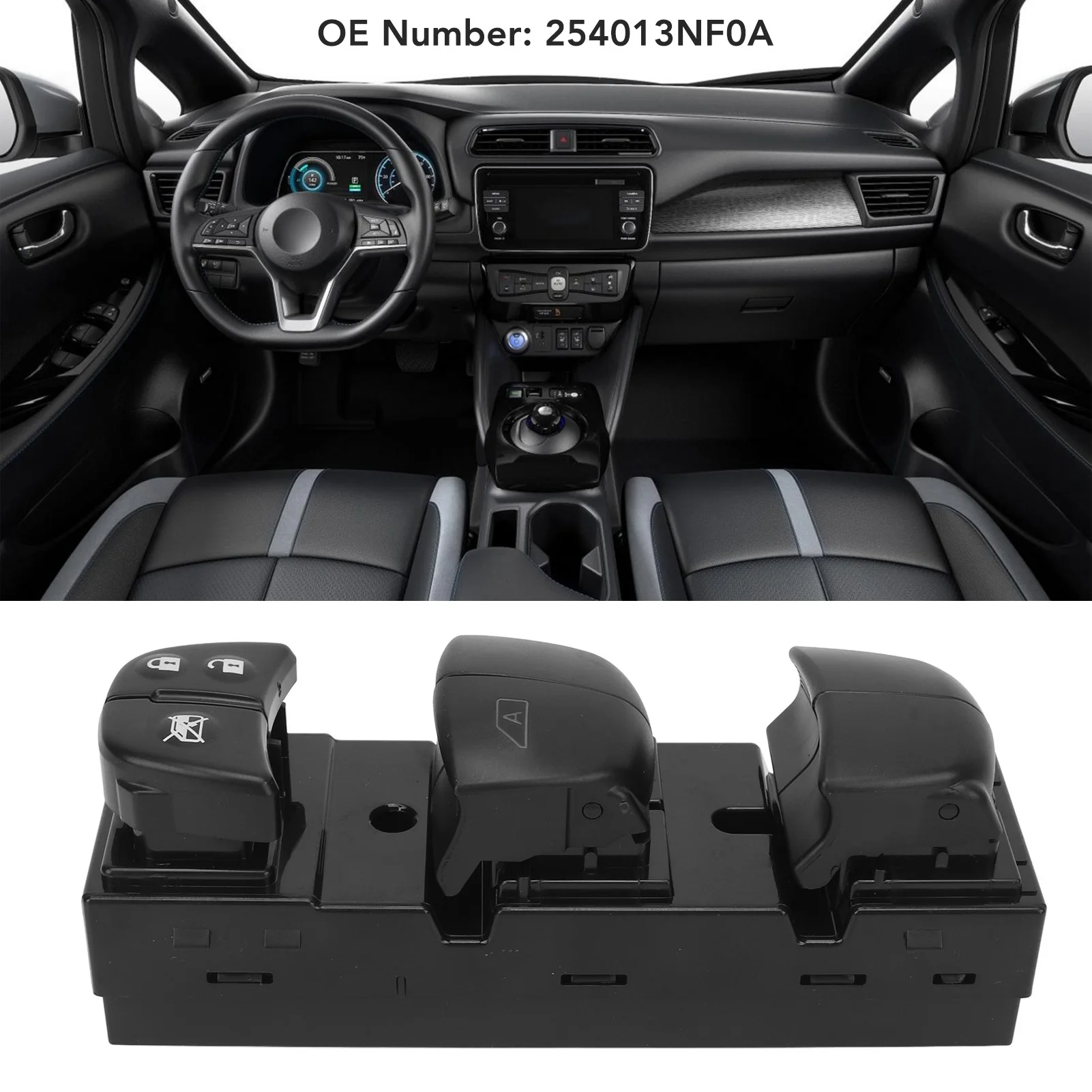 

254013NF0A Power Window Switch Power Window Switch For Leaf S SL SV 2011-2017 Left Driver Side Anti Pinch Master Control Switch
