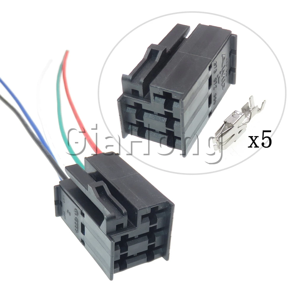 

1 Set 5 Ways 373972995 Auto Wire Connector 373 972 995 Cable Harness Socket for VW Skoda Audi Car Large Current