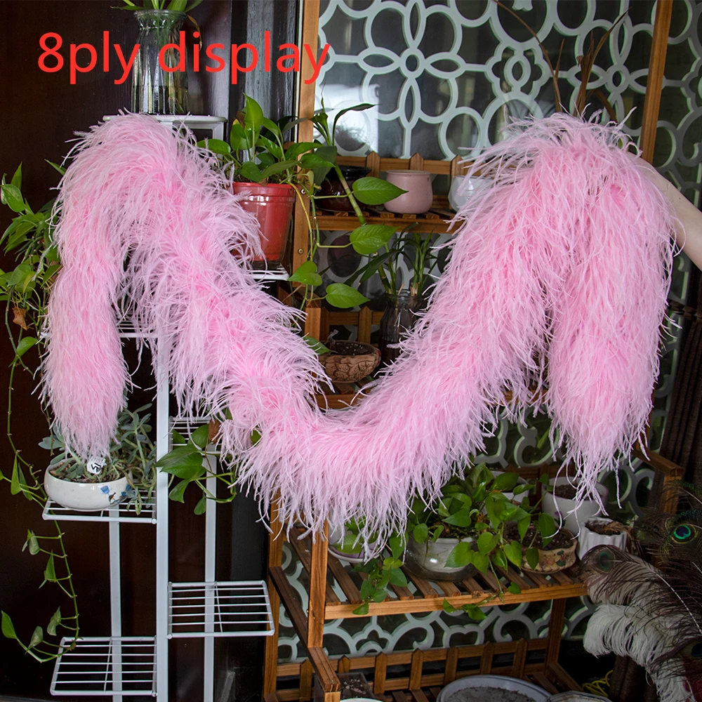 3Meter Fluffy Ostrich Feather Boa Shawl Natural Ostrich Plume Decoration  Ribbon Scarf for Clothes Dresses Accessories Customized - AliExpress