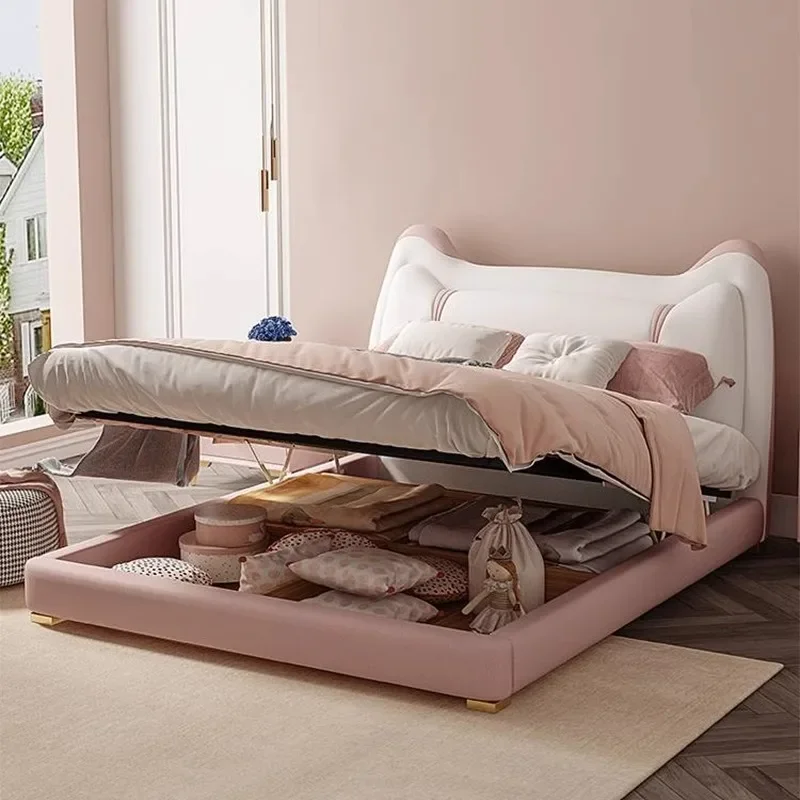 Modern Wooden Bedroom Furniture Sets Boy and Girl Kids' Beds with Storage Mattress for Small Rooms