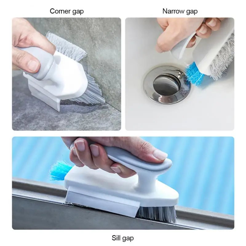 2 In 1 Bathroom Cleaning Brush Soap Dispenser Floor Tile Cleaner Brush  Kitchen Sink Scrubber Home Cleaning Supplies - Cleaning Brushes - AliExpress