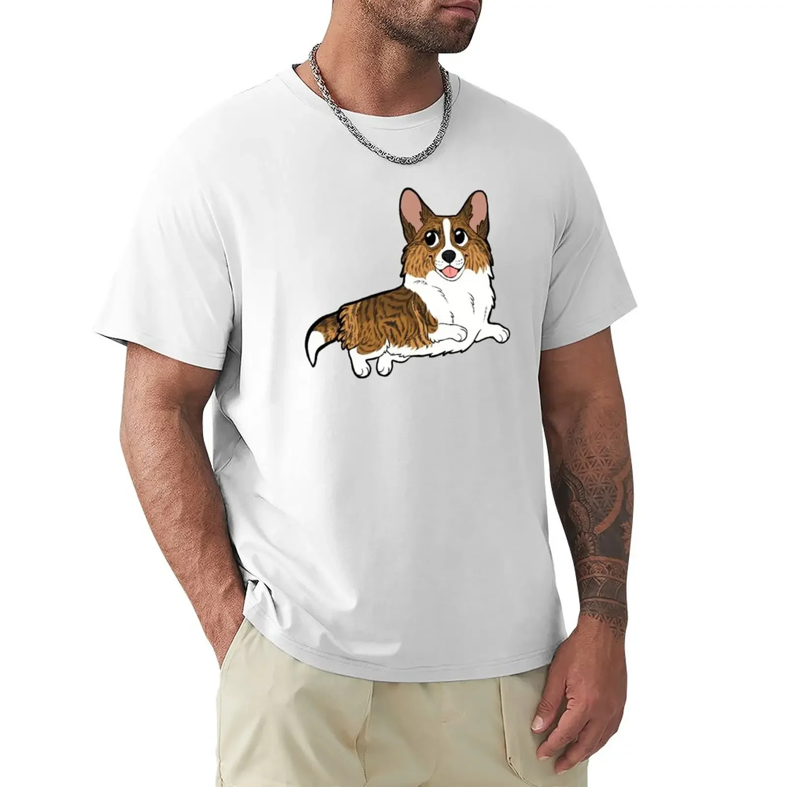 

CARDIGAN CORGI (brindle) - chibi T-Shirt