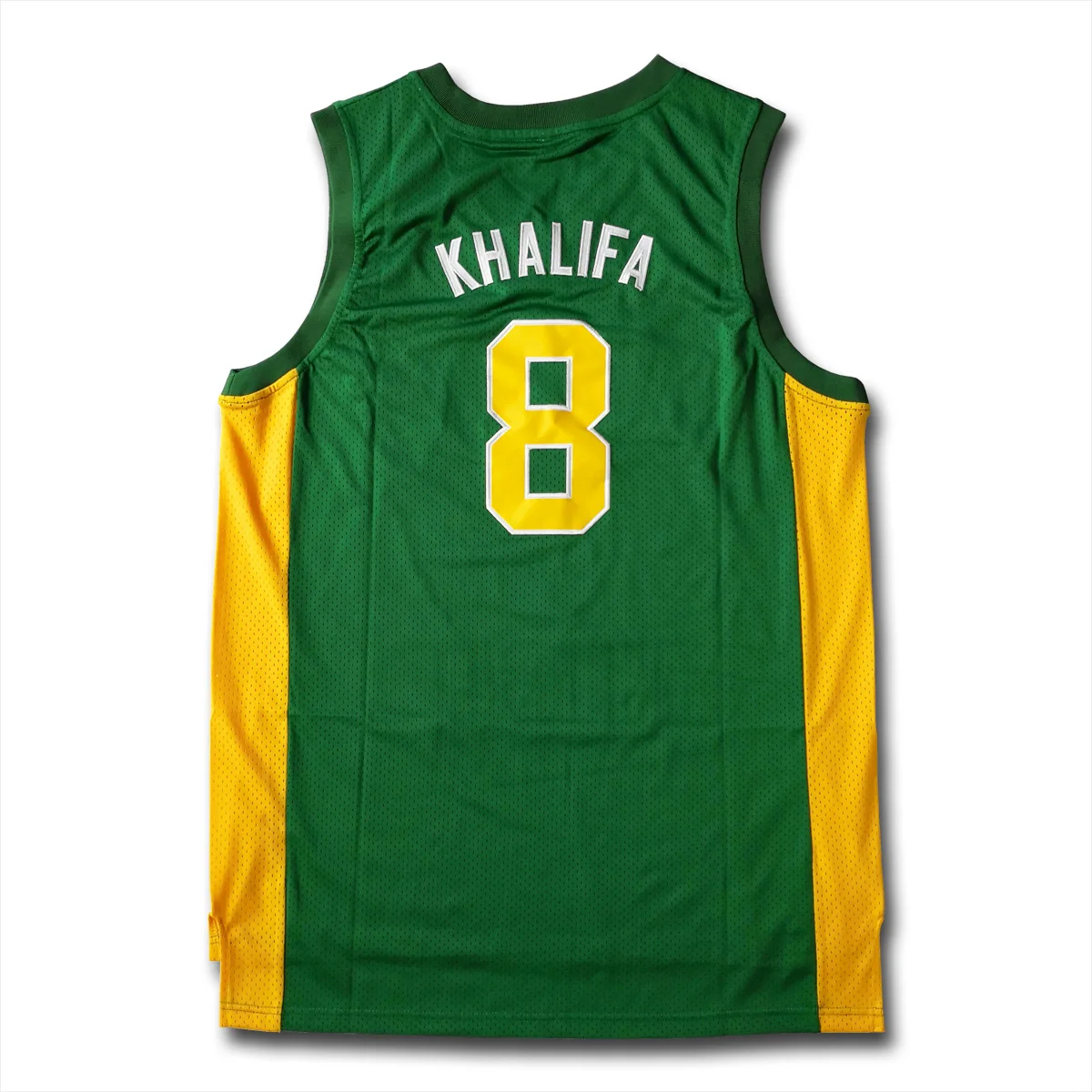 Wiz Khalifa #8 N.Hale High School Men Green Basketball Jersey ping