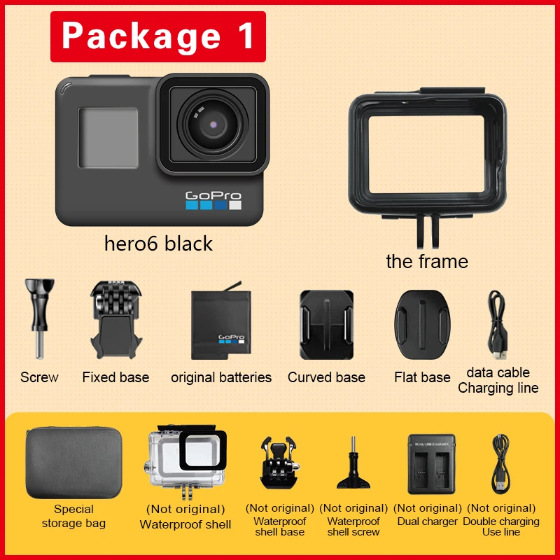 Gopro Hero6 Black Action Camera | Action Camera Gopro Hero 6