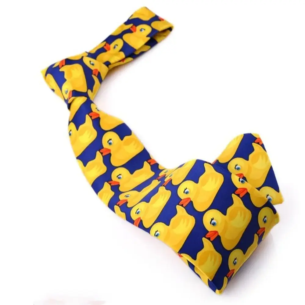 Fashion Barney's How I Met Your Mother Ducky Tie Yellow Rubber Duck Necktie Ties Barney Ducky woven necktie necktie set clip on tie