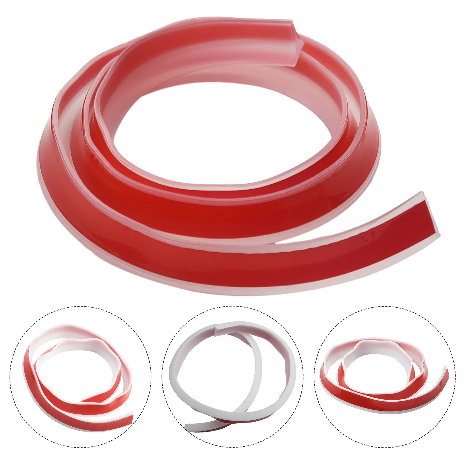 30-100cm Silicone Water Stopper Retaining Strip Seal Strip Shower Dam Flood Barrier Dry/Wet Separation Bathroom Accessories shower water stopper shower water barrier water barrier strip