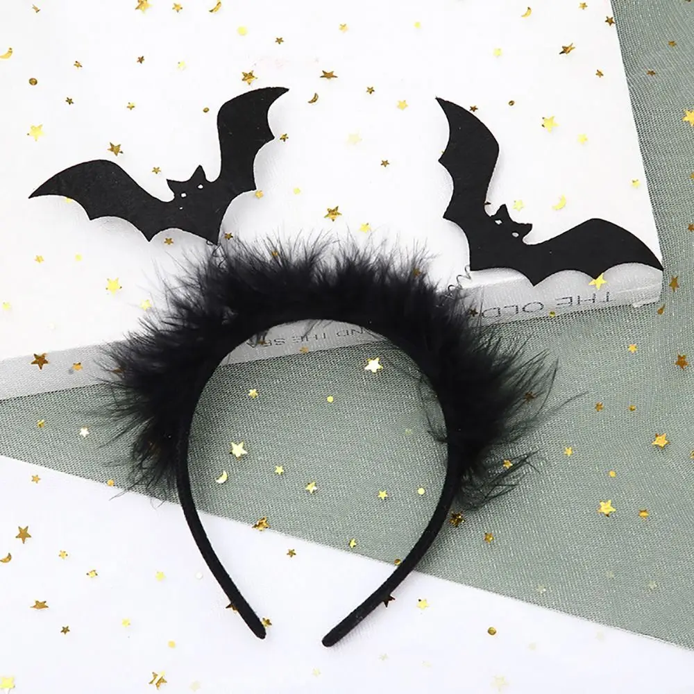 1pc Black Halloween Head Hoop Bat Halloween Bat Headband Funny Headwear for Decor for Party