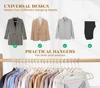 10Pcs Flocked Hanger Home Non-slip Velvet Hangers Elegant Coat Clothes Hanger Strong Durable Racks Hanger 4