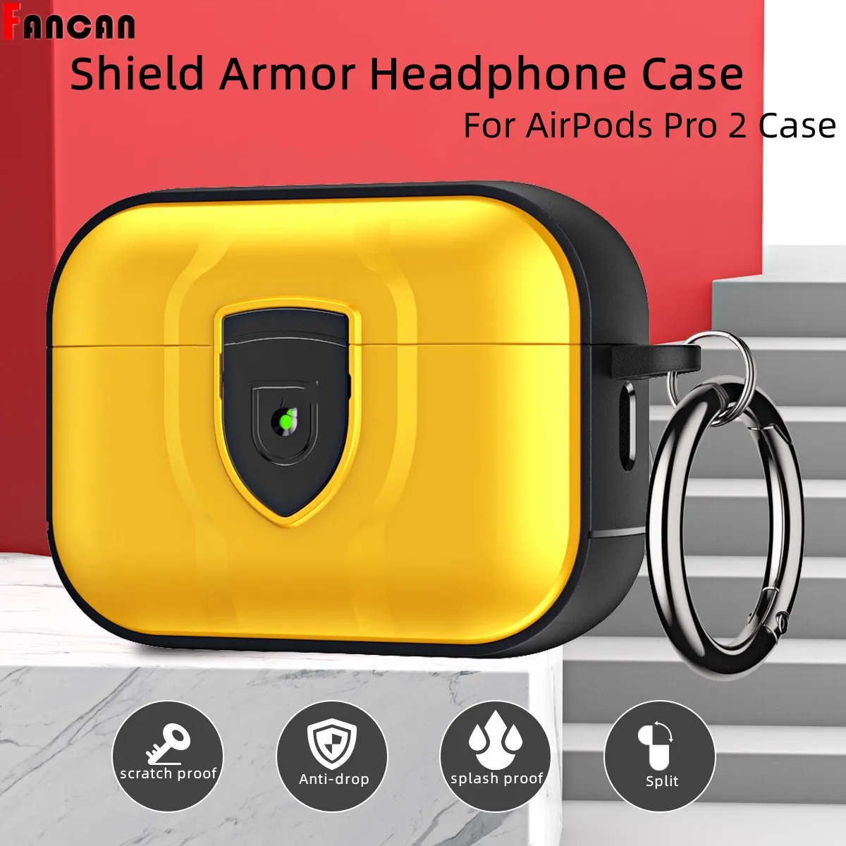 2022 Nuovo Per Airpods Pro 2 Custodia Accessori Per Auricolari Airpod Pro Armor Shield Secure Lock Per Airpods Pro 2 3 Pro 2 1 Cover