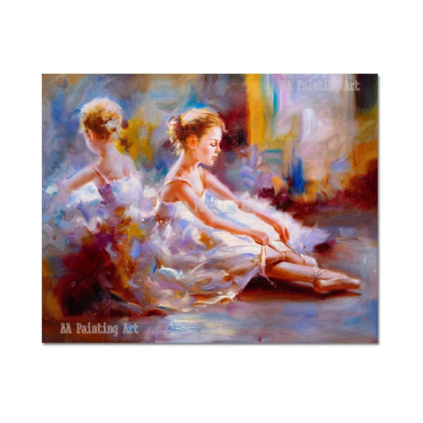 

Modern Art Paintings Example Girl Dancing Ballet Oil Painting Figure Picture Wall Decoration Art On Canvas Artwork Hot Selling