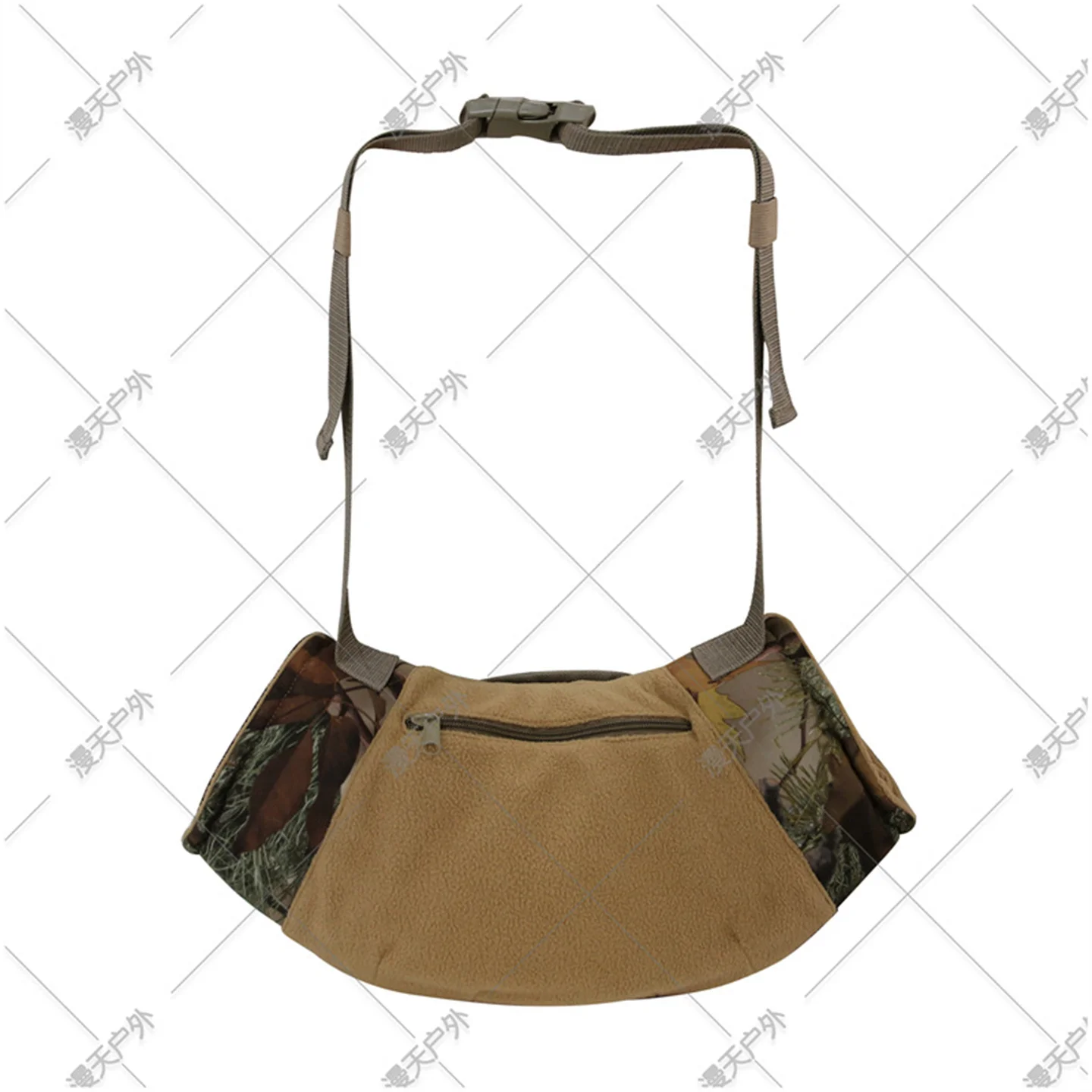 Outdoor Camping New Camouflage Flannel With Window Warm Gloves Visual Screen Hanging Neck Gloves Thick Warm
