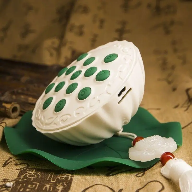 

1Pc Chinese Style Lotus Seedpod Shaped Music Player Bluetooth Home Portable Loudspeaker Box Musical Instrument Accessories