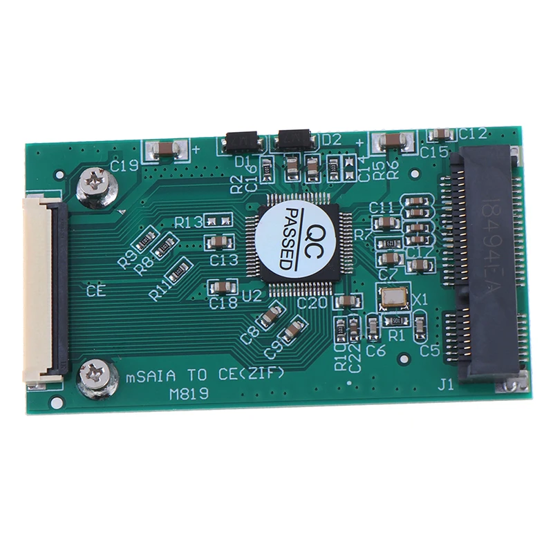 미니 PCI-E mSATA SSD에서 40 핀 ZIF 카드, 1.8 인치 미니 mSATA PCI-E SSD에서 40 핀 ZIF 카드 CE 케이블 어댑터 컨버터, 1PC