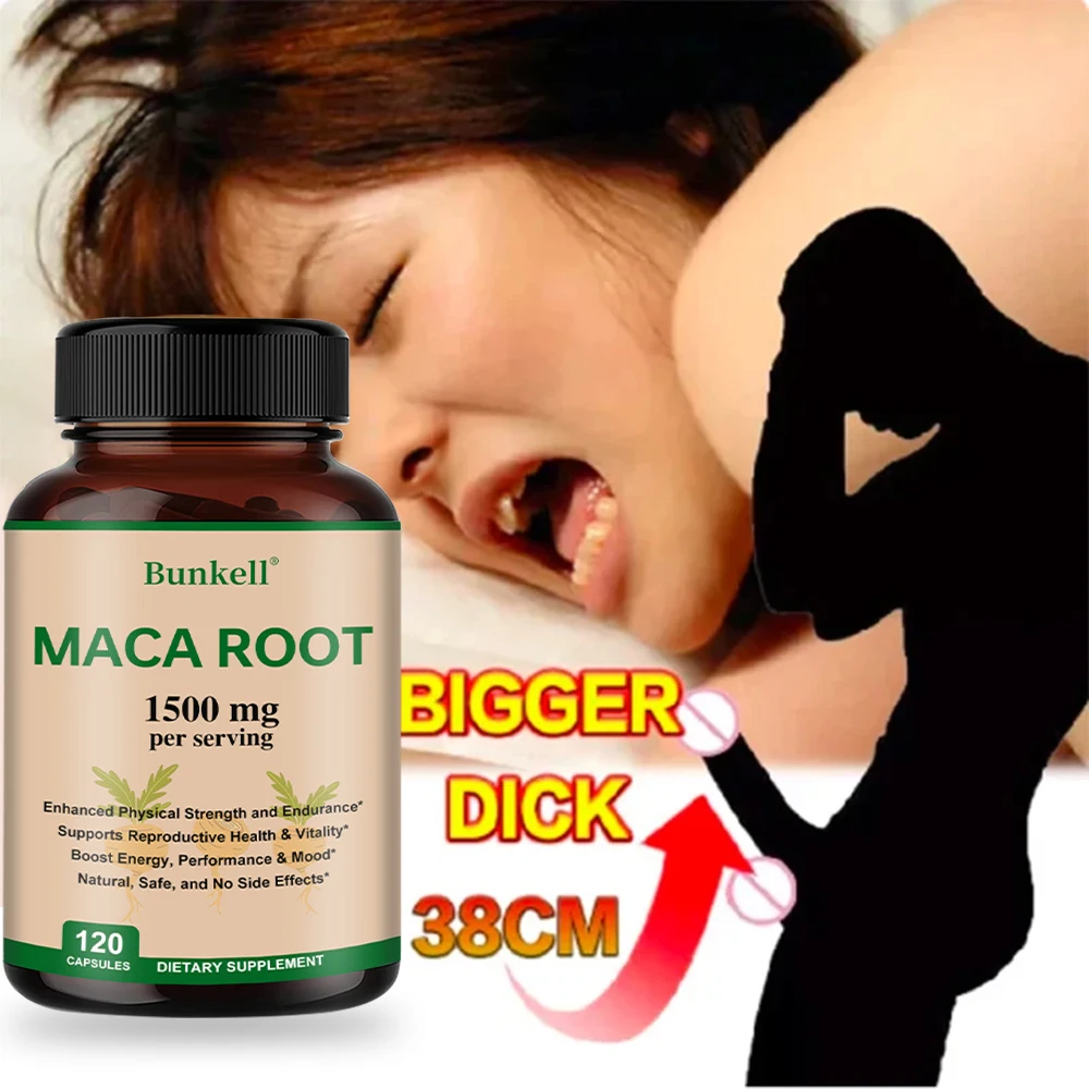 

Maca Root Extract with Black Pepper Enhances Male Vitality, Performance and Endurance Supports Energy in The Gym and Bedroom