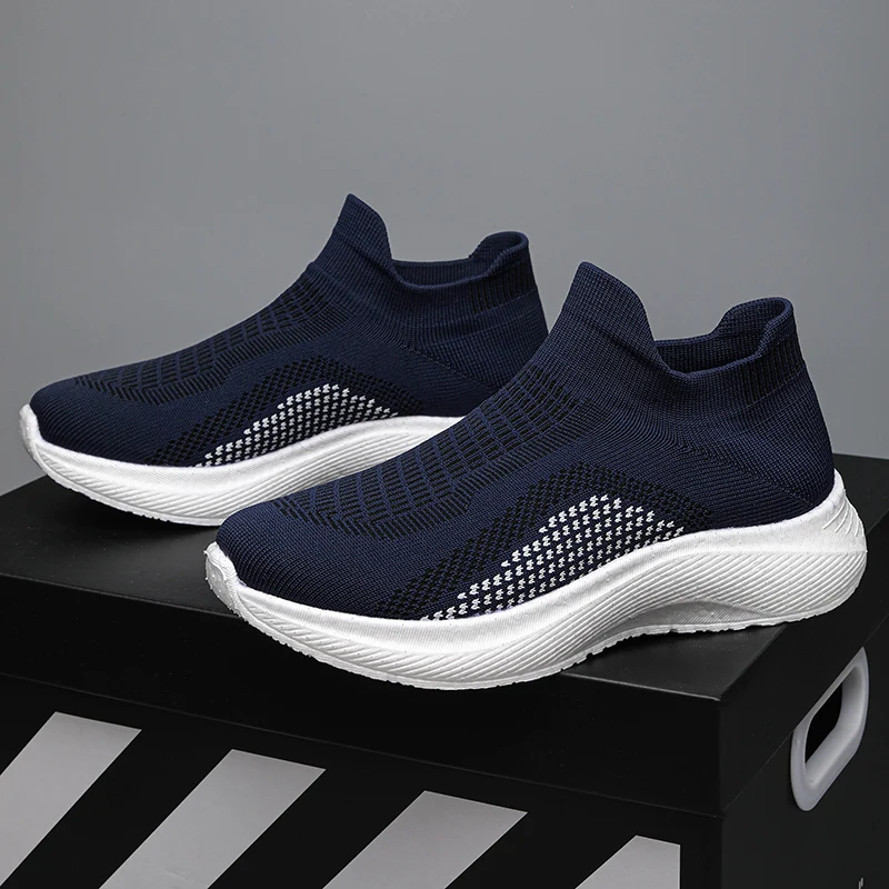 New Comfortable Casual Shoes Couple Unisex Men Women Sock Mouth Walking Sneakers Soft Summer Big Size 35-45 3
