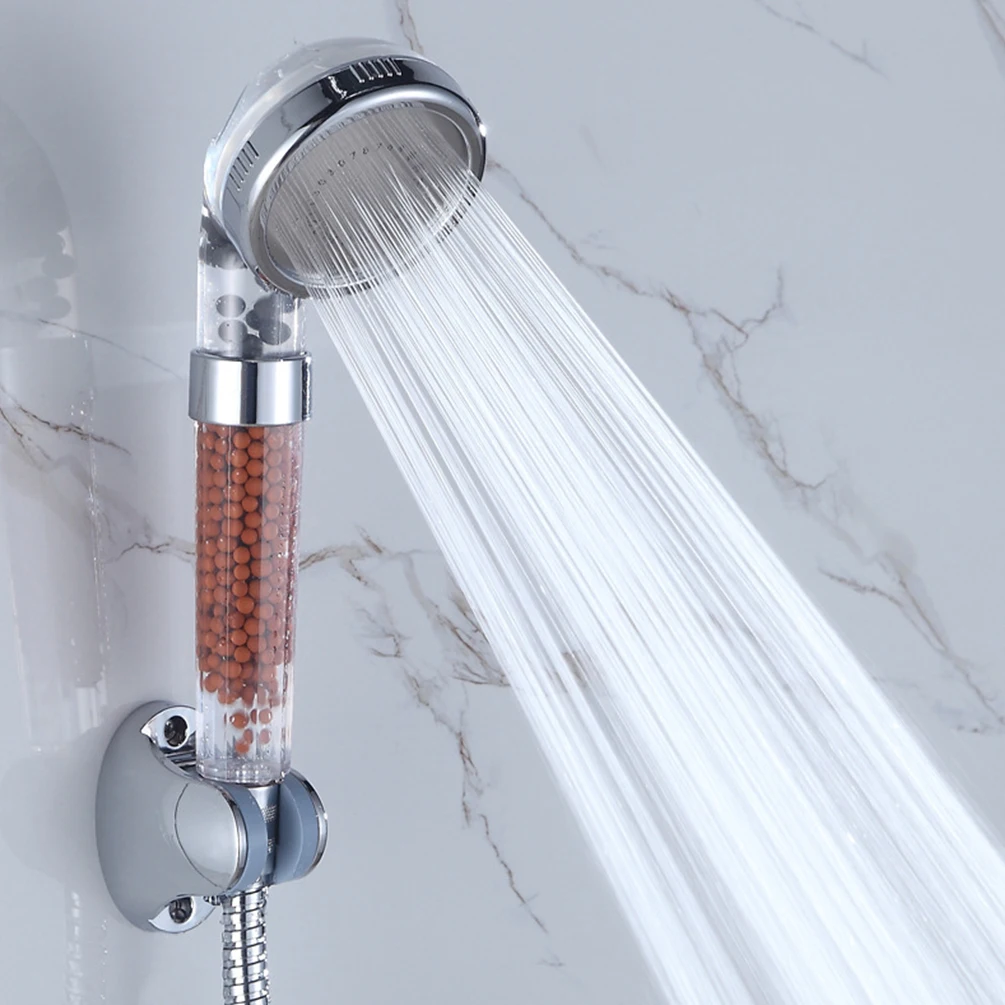 

Bathroom Shower Head Handheld Negative Ion Activated Balls Adjustable Jetting Showerhead Saving Water Filter SPA Nozzle