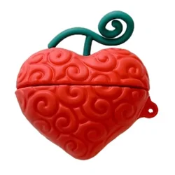 Cute Cartoon Kawaii Devil Fruit Design Silicone Earphone Case - Buds 2 (A)