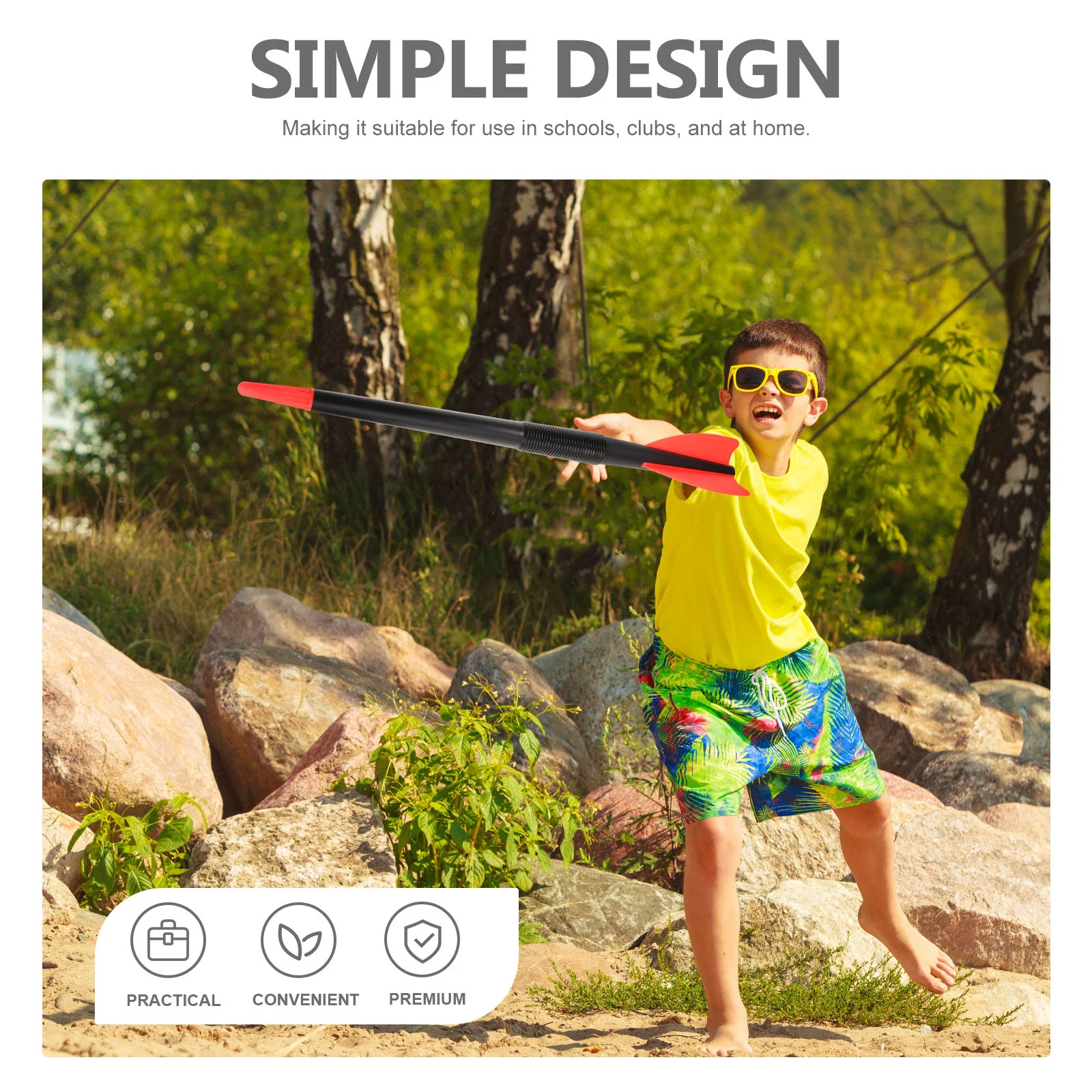 1 Set of Training Javelin Equipment Soft Plastic Trowing Javelin Track and Field Javelin for Kids Adults 3