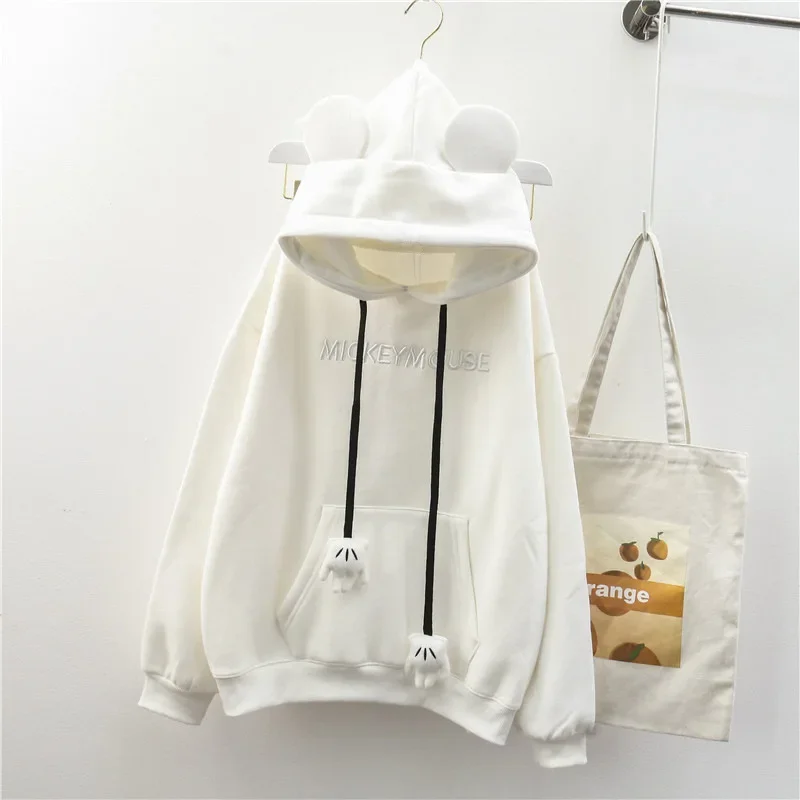 المرأة هوديي مبطن بالصوف فضفاضة تناسب عارضة نمط العلوي معطف الشتاء وصول جديد حجم صغير أعلى مادة لينة مريحة