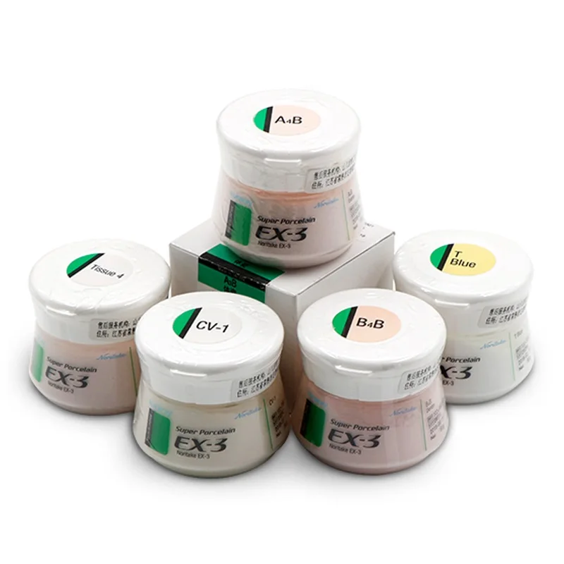 

50g Dental Lab Material Noritake EX-3 Super Body Porcelain Powder Kuraray Noritake EX-3 Porcelain Powder Dental Technicians Use