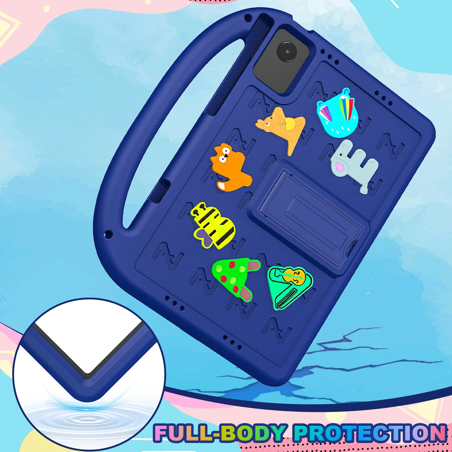 Children's 12.1 EVA Tablet Case with Handle & Stand - Cute & Durable Design