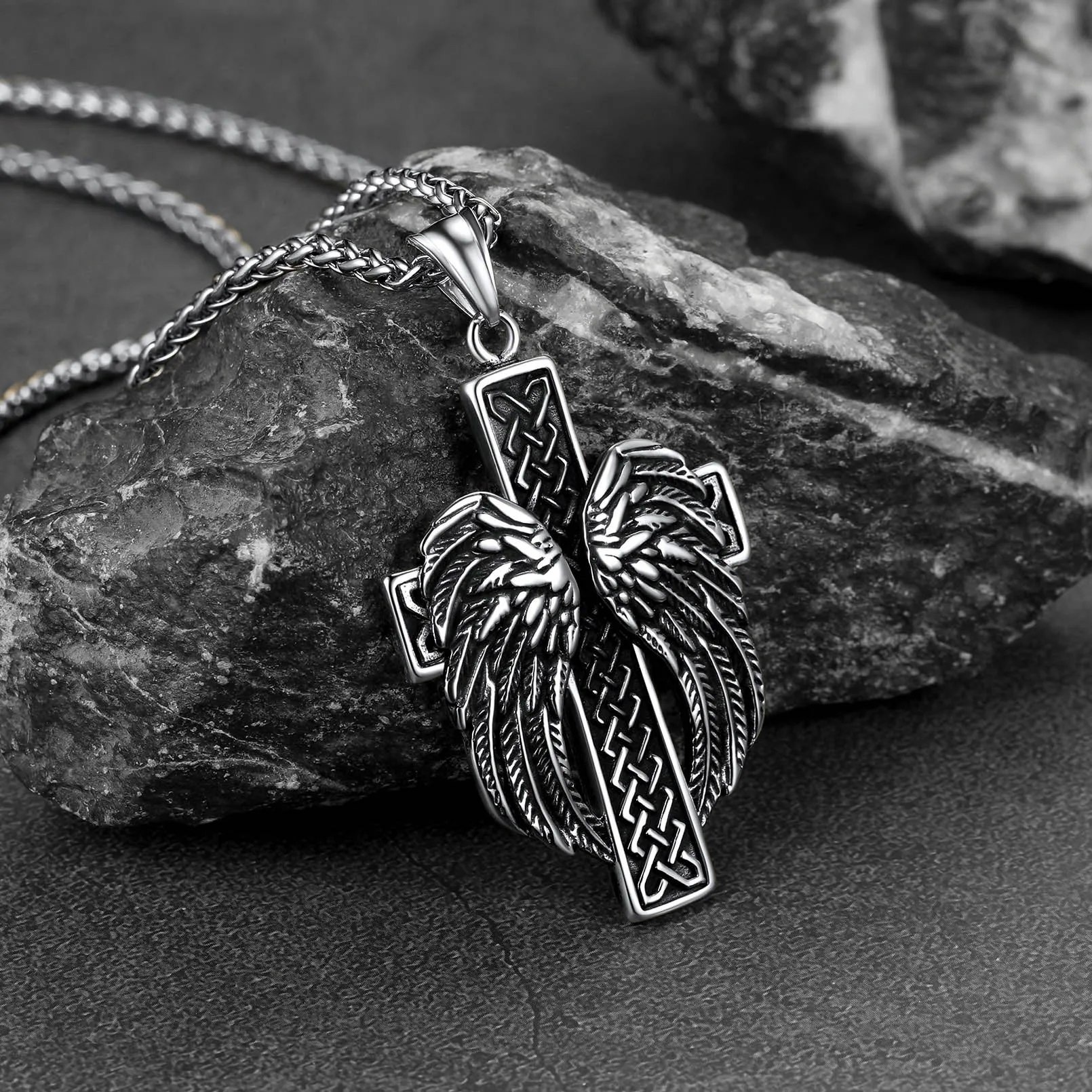 Christian Cross Prayer Necklace Jewelry