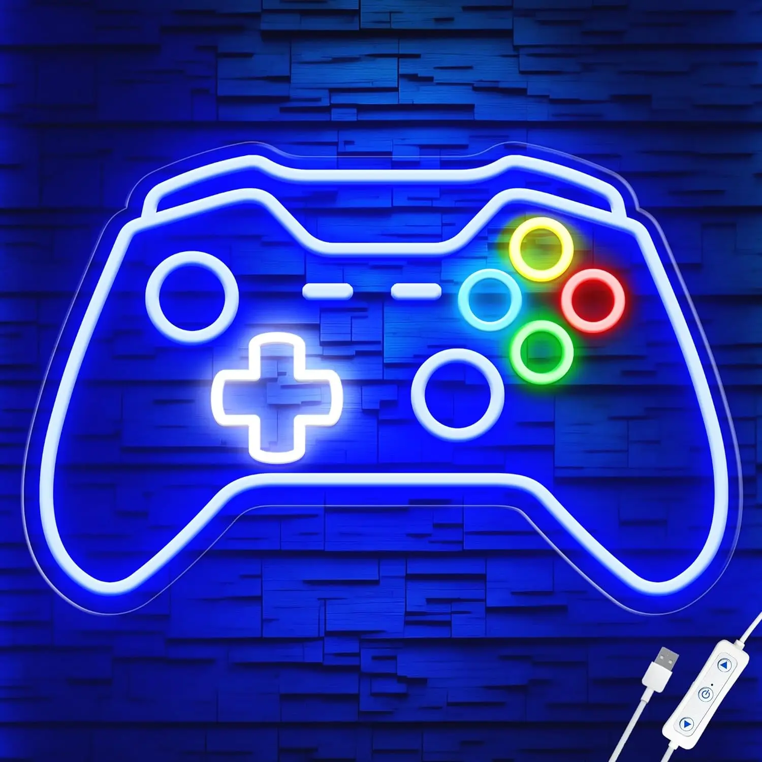 

Gamer Neon Sign LED Neon Lights Adjust Brightness Gaming Lights for Wall Gaming Decor for Boys Bedroom and Video Game Room