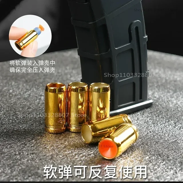 Dumped M416 Soft Bullet Gun Toy Gun Can Be Fired Manually Loaded Assault Rifle Submachine Gun Model Christmas Birthday Gift 2025 4