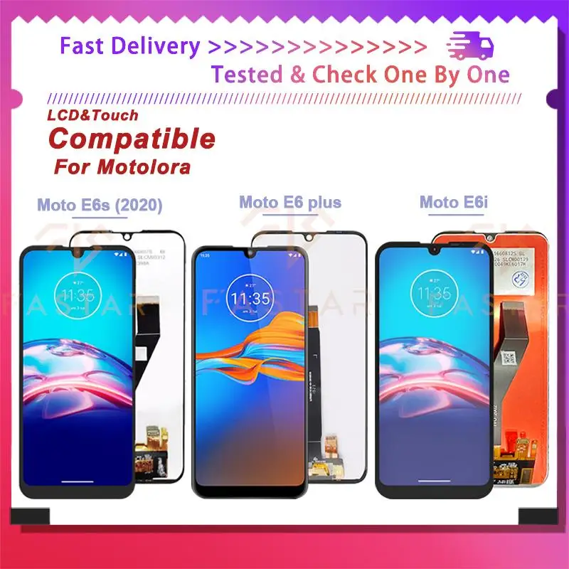 

Tested For Motorola Moto E6S E6i E6 Plus LCD&Touch Display Digitizer Assembly Replacement Phone Screen Moto E6S E6i E6 Plus lcd