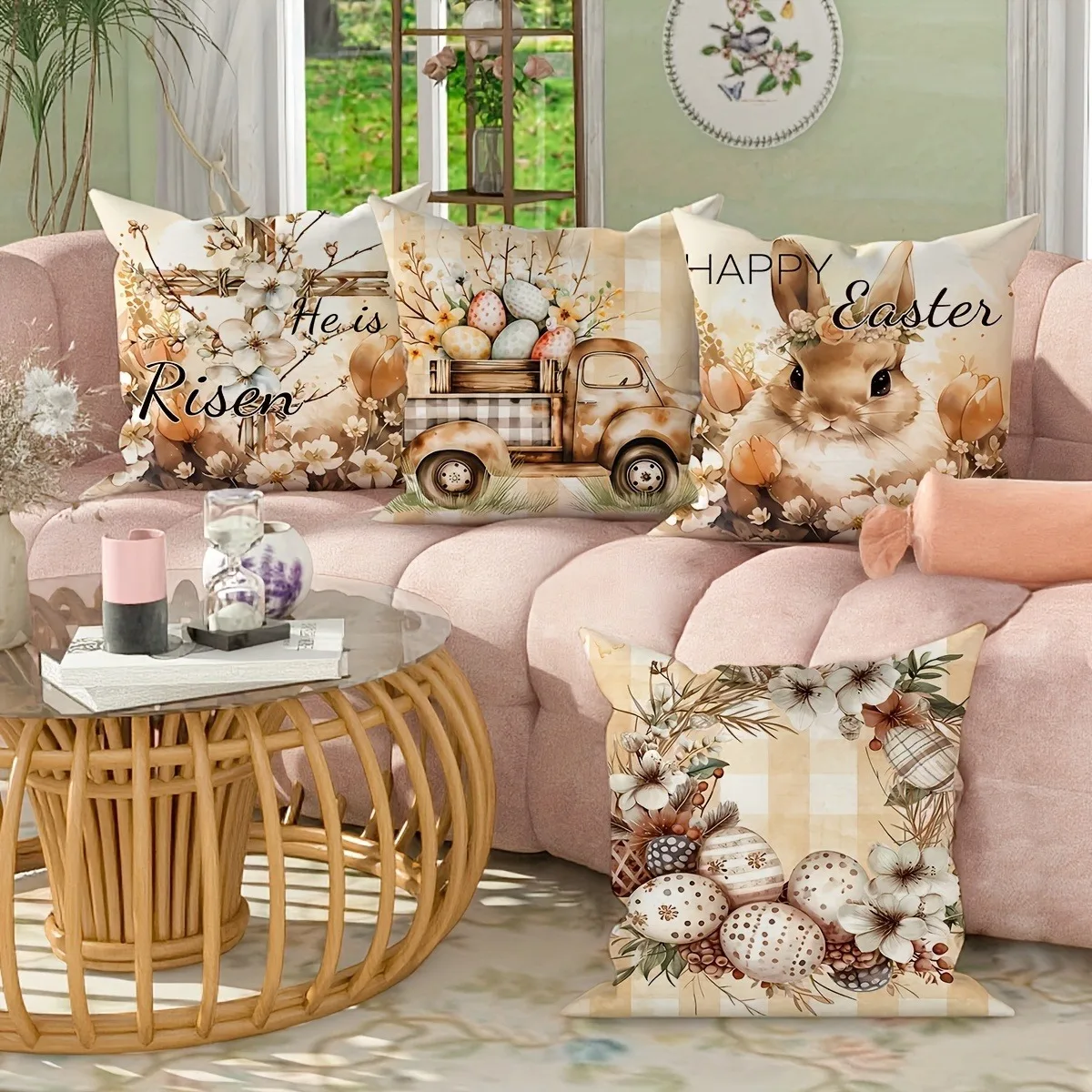 Lussuoso cuscino decorativo per la casa, 18 x 18 cm