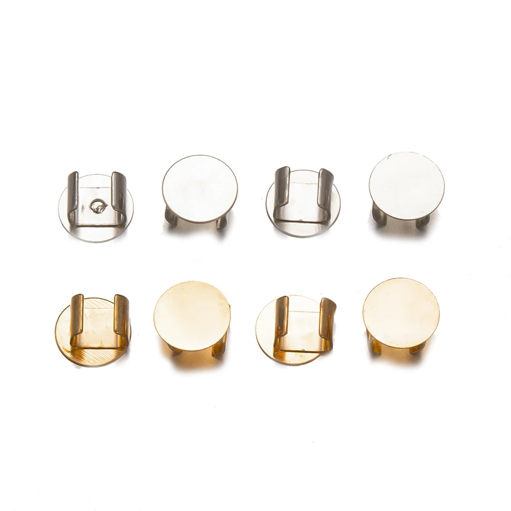 100Pcs Hair Bands Rope Clip Blank Base DIY Craft Buckle Scrunchies Tie Women Accessories Tool Jewelry Making Supplies Ornaments 3