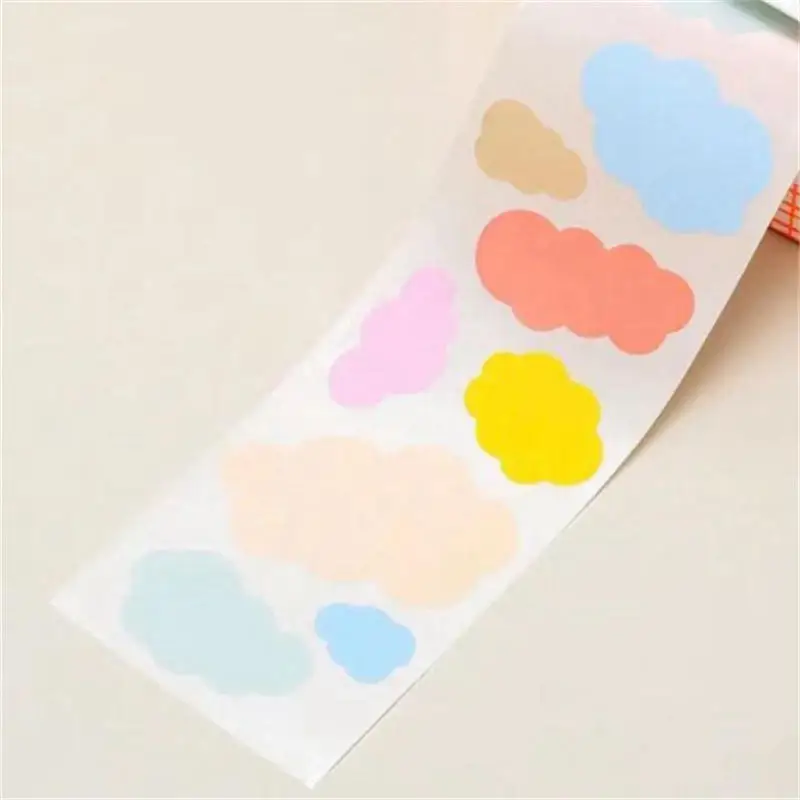 Portable Pull-out Design Sticky Note Stationery Full Adhesive Labels Stickers Multifunctional DIY Memo Pad 100PCS/Set with label stickers